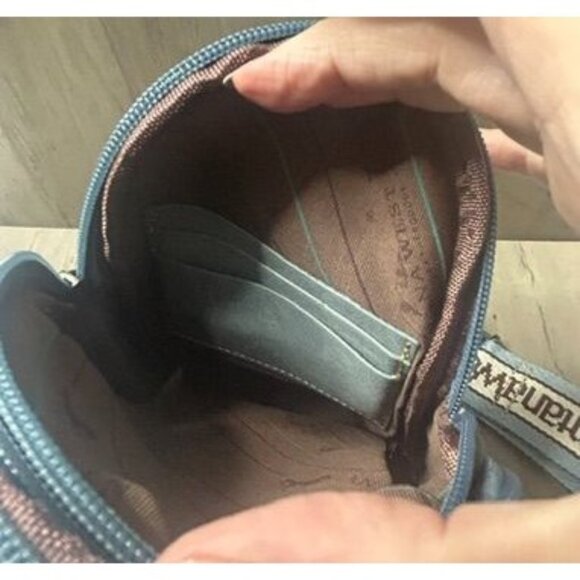 Montana West Blue Studded Crossbody Bag Pack Embroidery Adjustable Strap - NEW - Picture 8 of 11